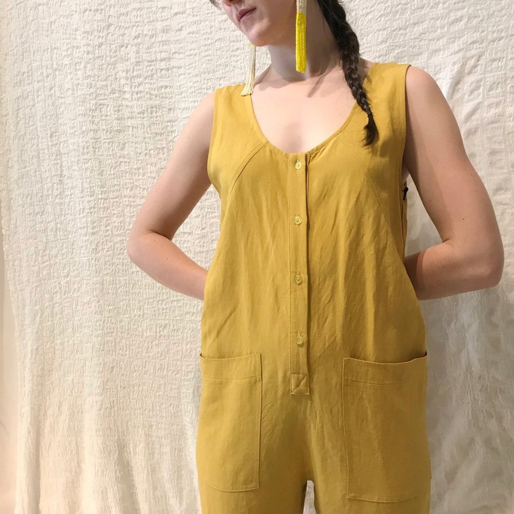 Eve Gravel Saint Germaine Jumpsuit- Tournesol- XS - Picture 2 of 5
